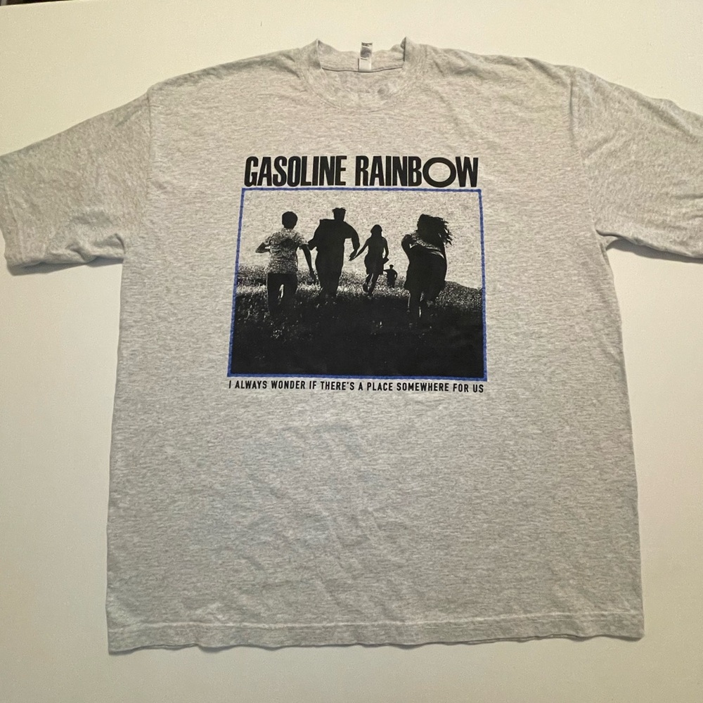 Gasoline Rainbow Oregon Film T Shirt‎ Mubi XL Heather Grey